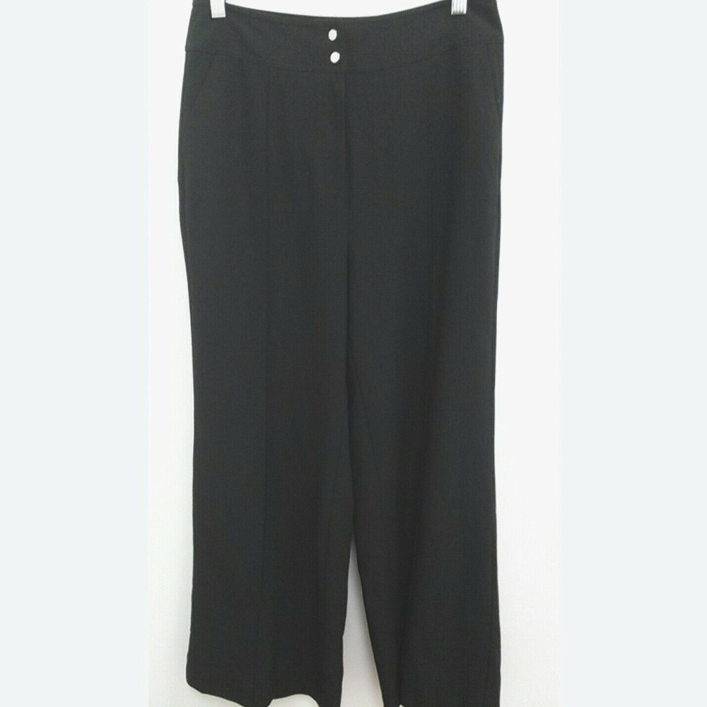 Jennifer Lopez Sz 8 Black Wide Leg Dress Pants